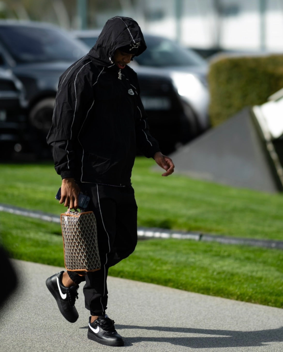 Foreva nylon black tracksuit