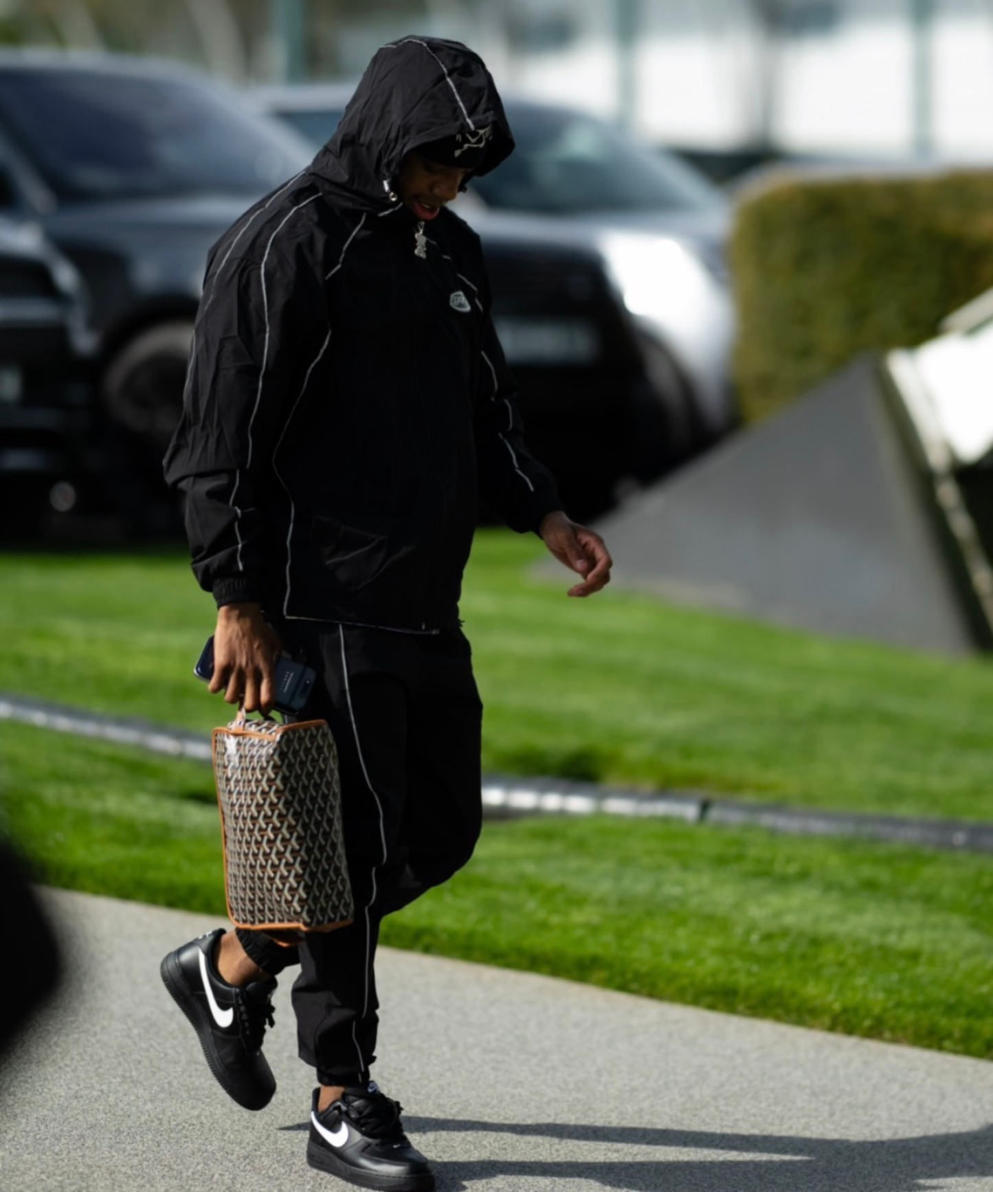 Foreva nylon black tracksuit