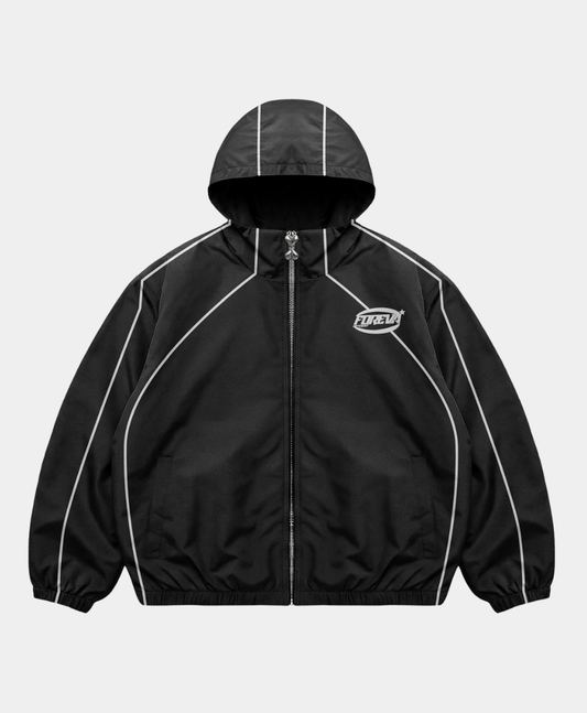 Foreva nylon black tracksuit