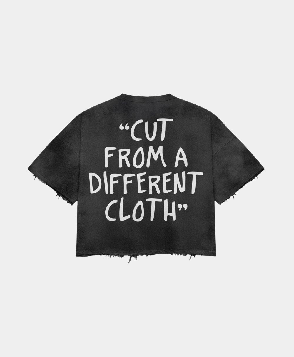 Black Boxy fit Tee – Cut From A Different Cloth