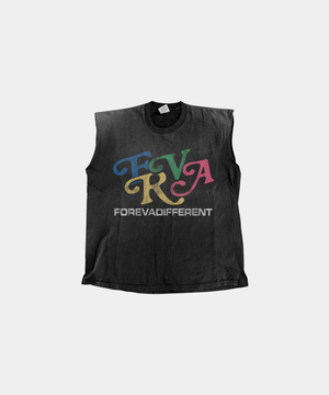 FOREVADIFFERENT "FOREVA" Sleeveless – Black